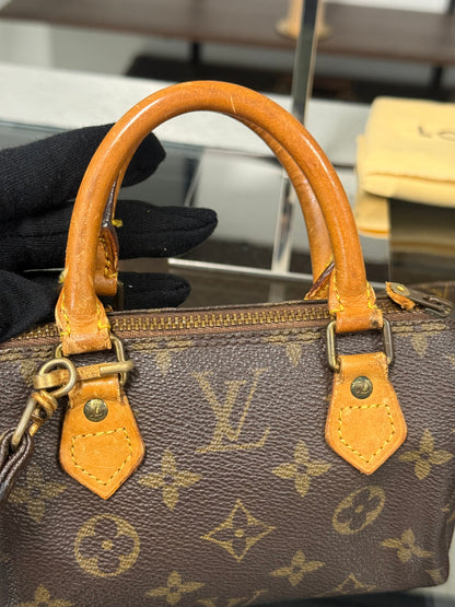 Louis Vuitton Vintage Mini Speedy HL Monogram Canvas Bag M41534