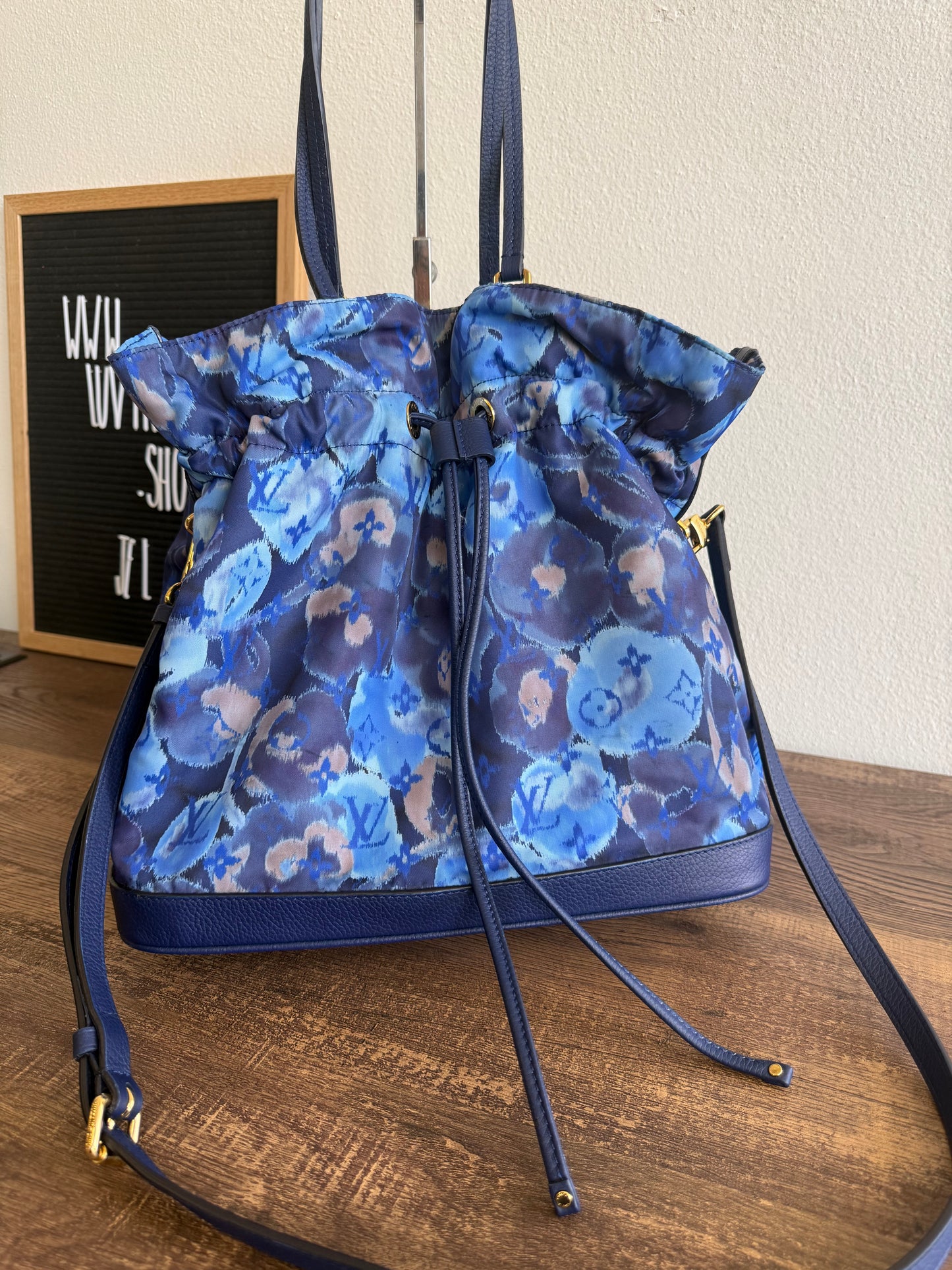 Louis Vuitton Grand Blue Monogram Ikat Noefull MM