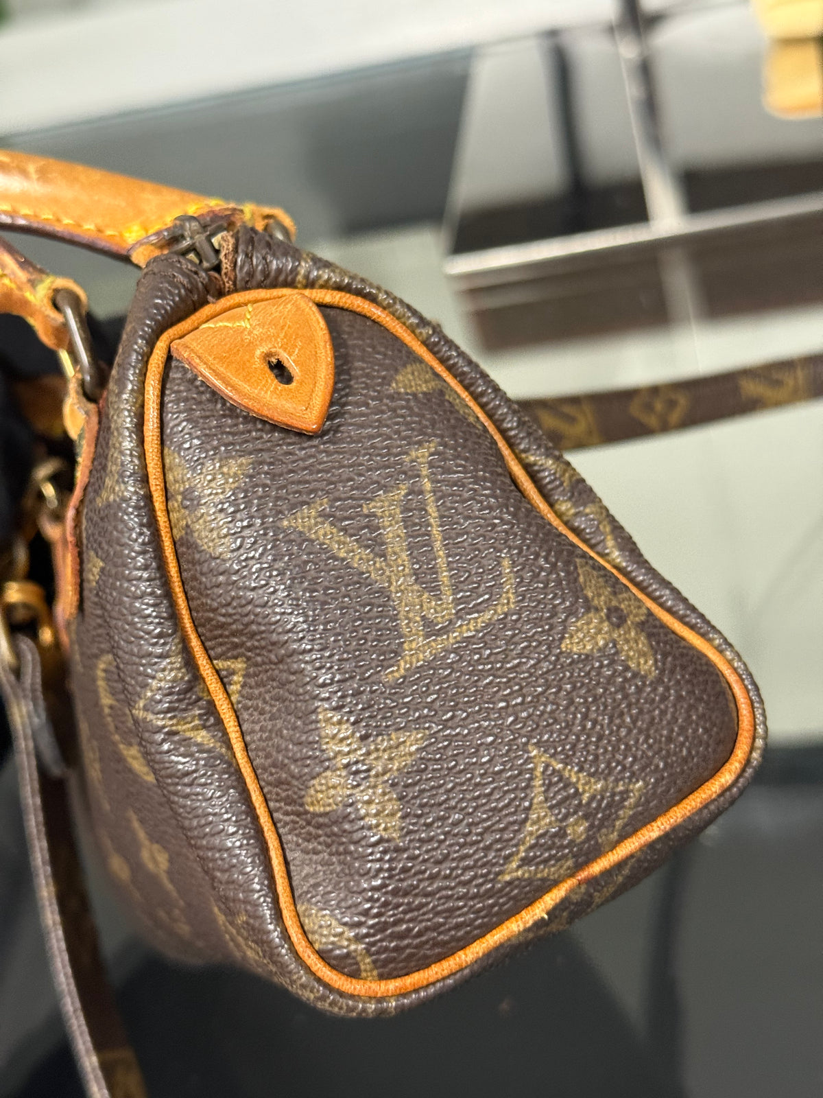 Louis Vuitton Vintage Mini Speedy HL Monogram Canvas Bag M41534