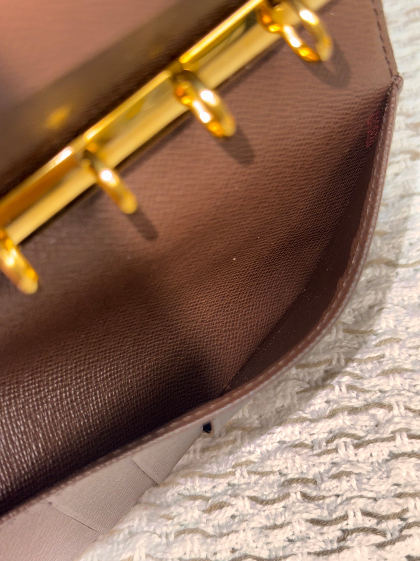 LOUIS VUITTON AGENDA PM DAMIER EBÈNE PLANNER COVER BROWN