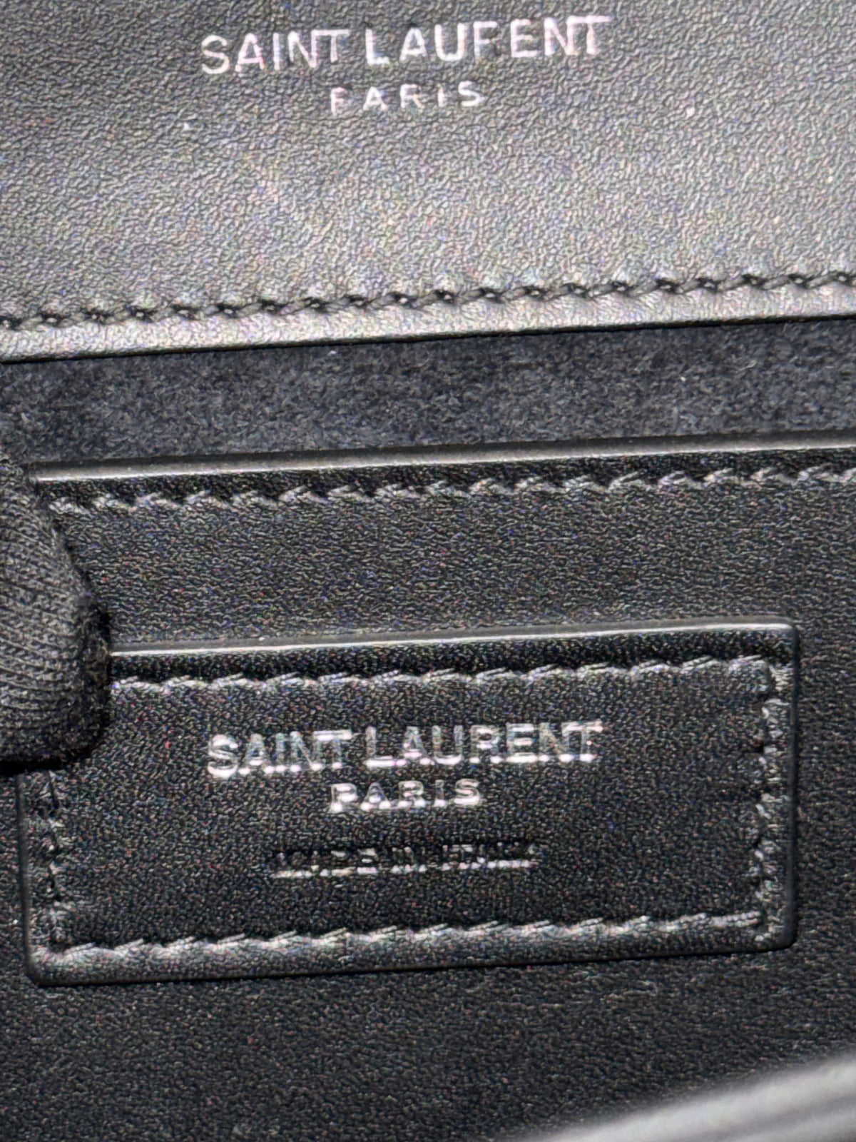 SAINT LAURENT Kate Tassel Medium Shoulder Bag Black Leather YSL