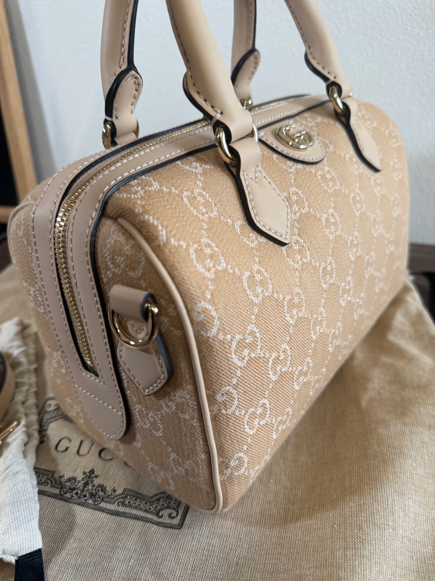 GUCCI BOSTON BAG IN BEIGE