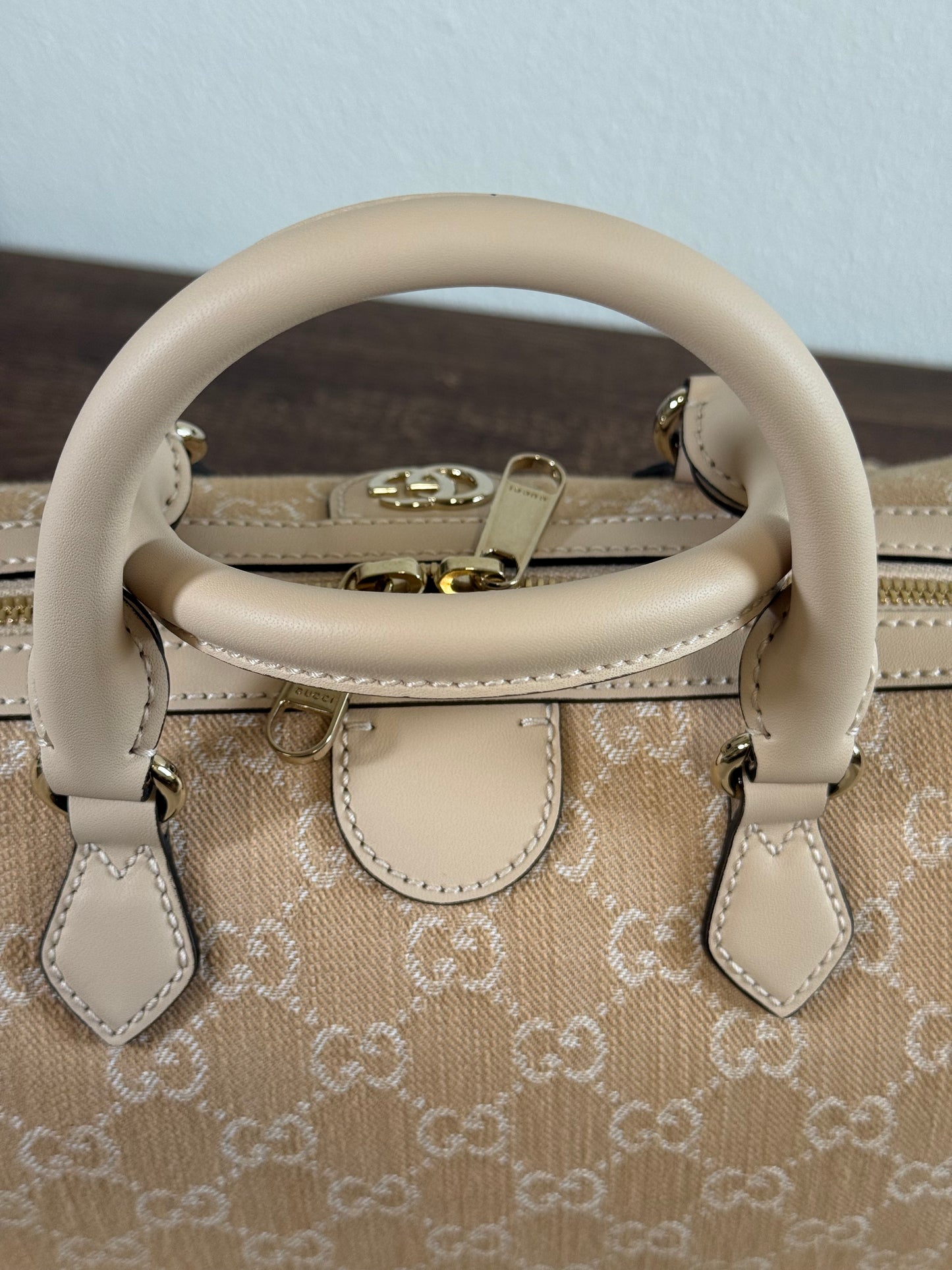 GUCCI BOSTON BAG IN BEIGE
