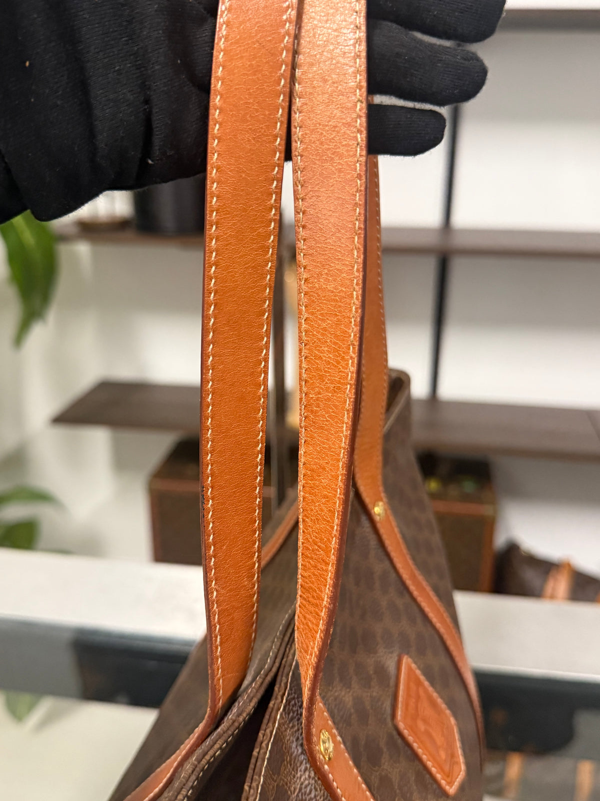 Vintage Celine Macadam Tote Bag
