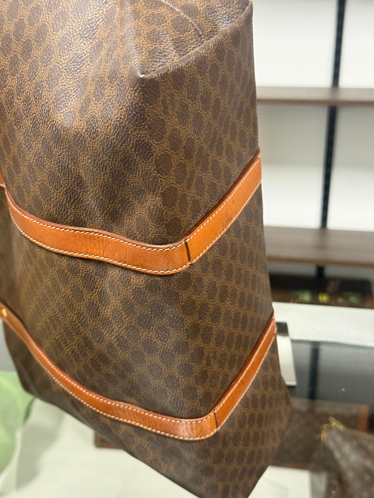 Vintage Celine Macadam Tote Bag
