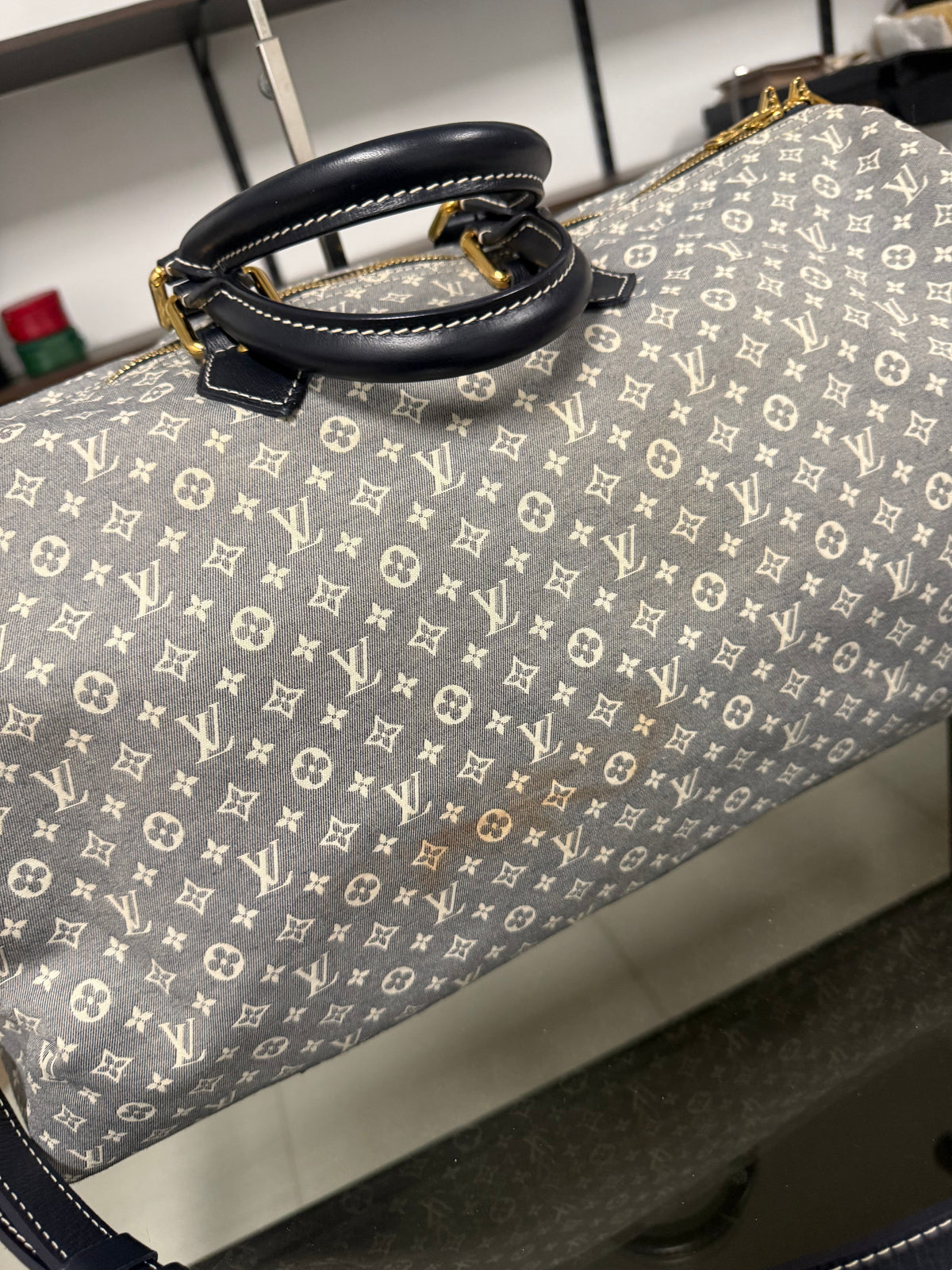LOUIS VUITTON Speedy Voyage 45 Monogram Idylle M56706 Encre