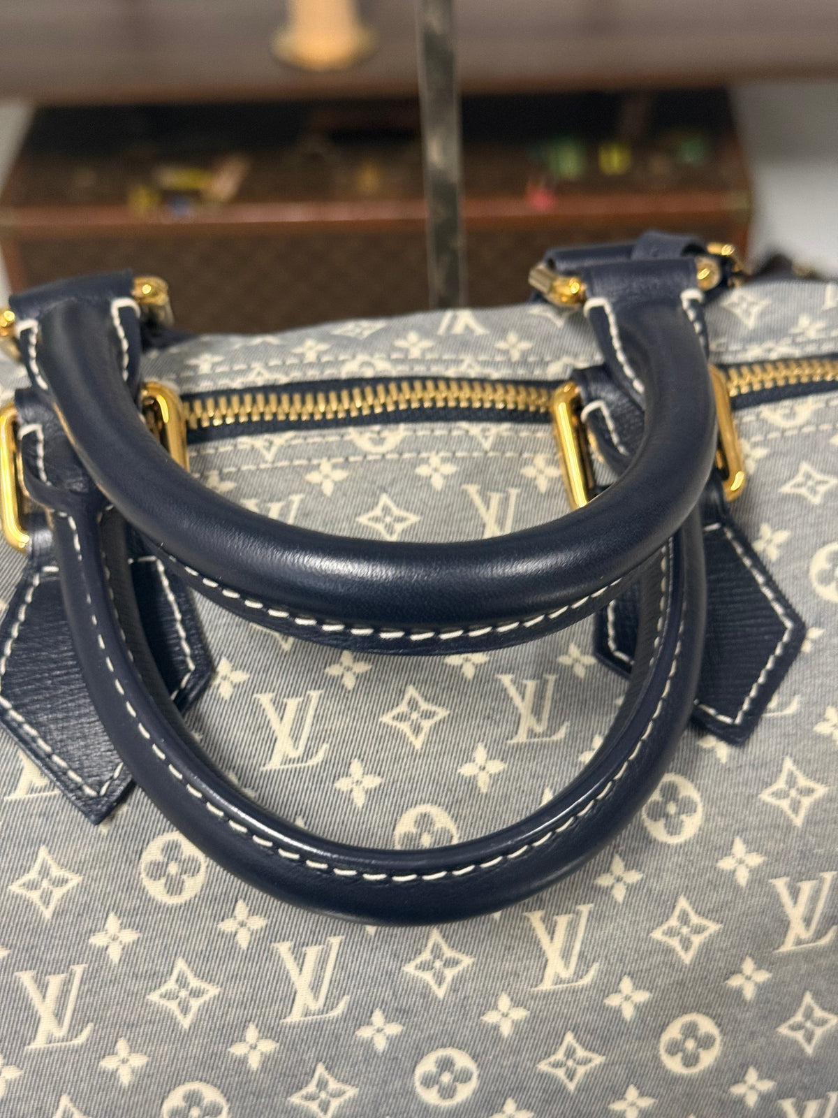 LOUIS VUITTON Speedy Voyage 45 Monogram Idylle M56706 Encre