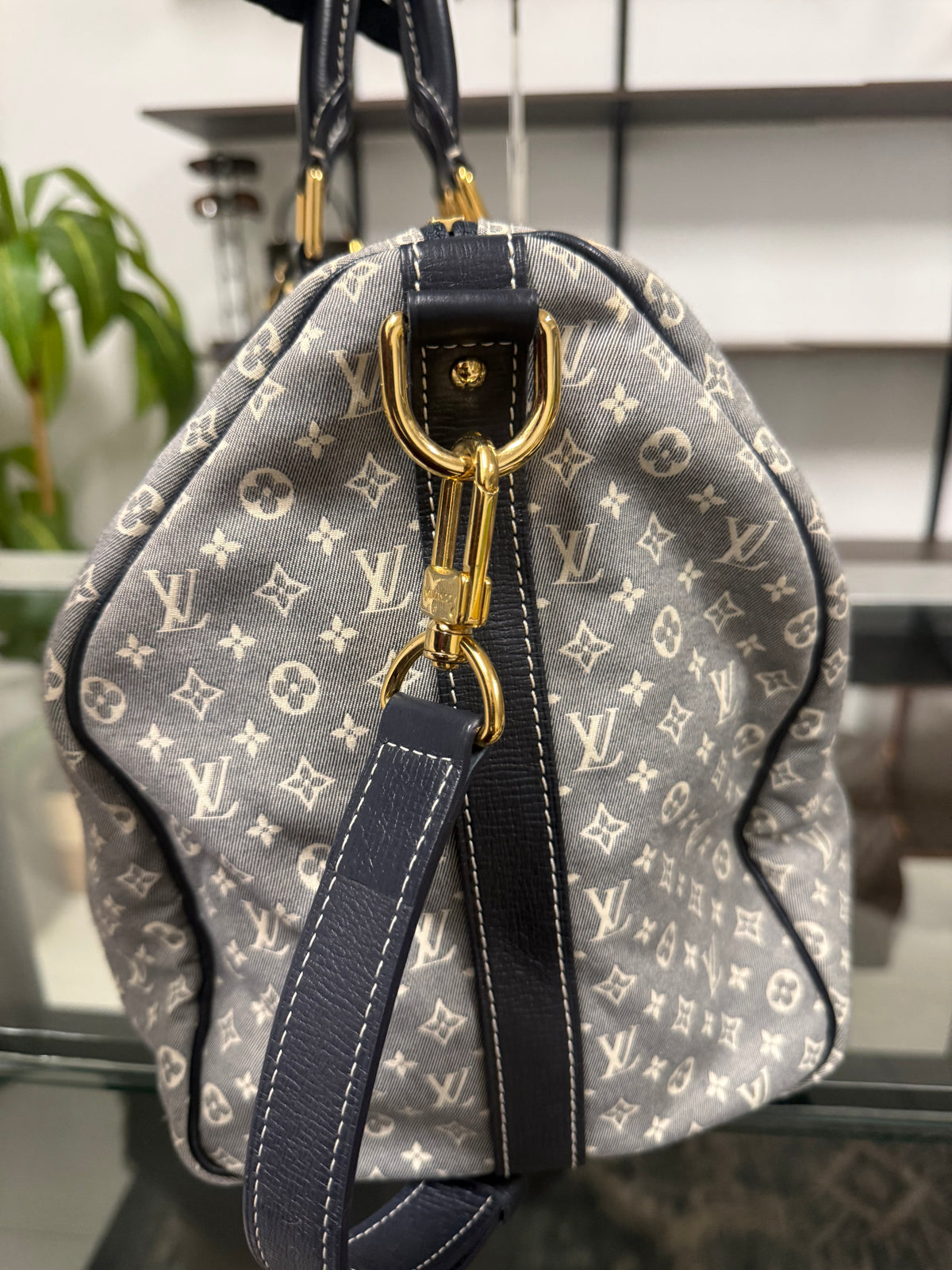 LOUIS VUITTON Speedy Voyage 45 Monogram Idylle M56706 Encre