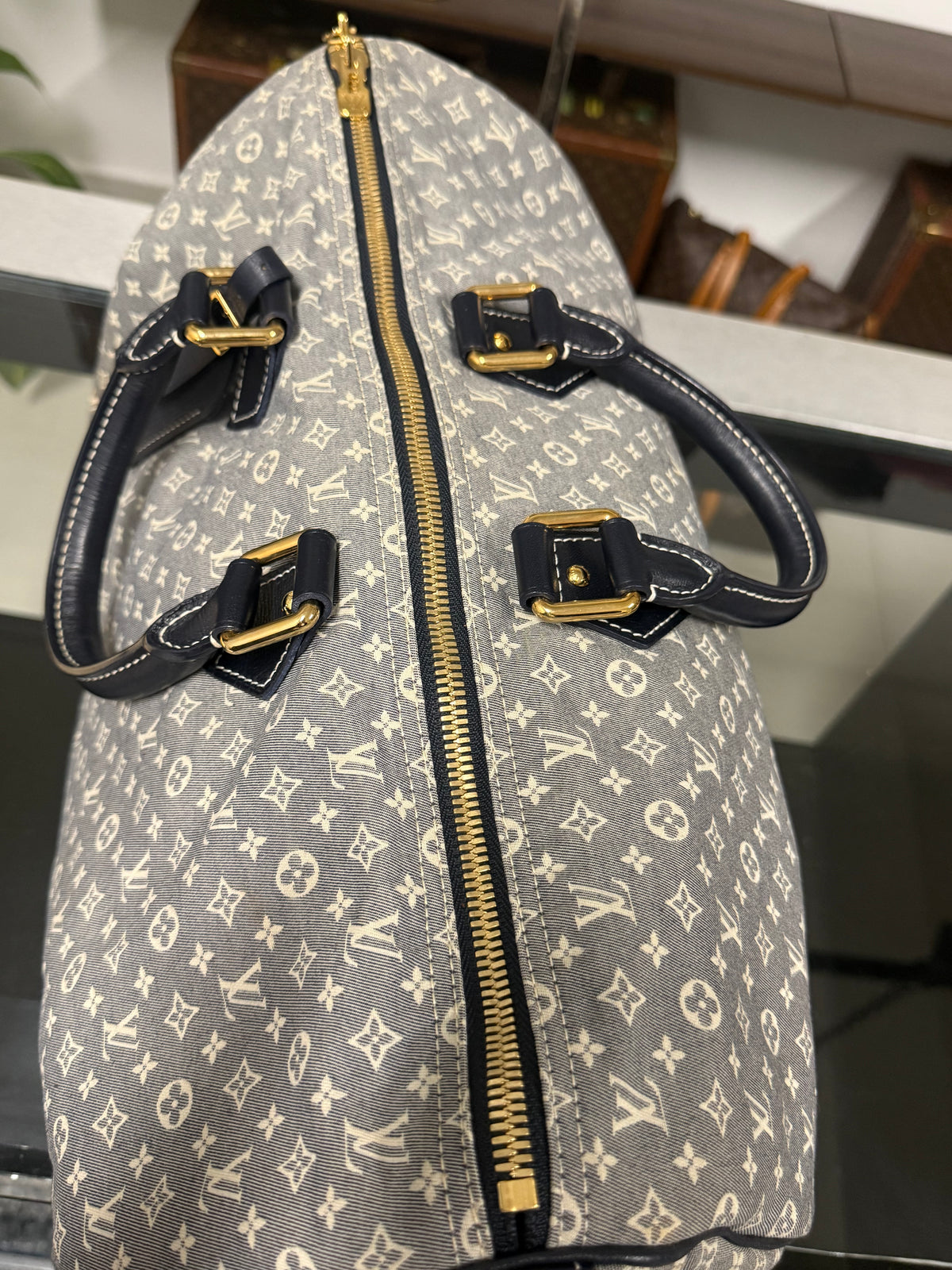 LOUIS VUITTON Speedy Voyage 45 Monogram Idylle M56706 Encre