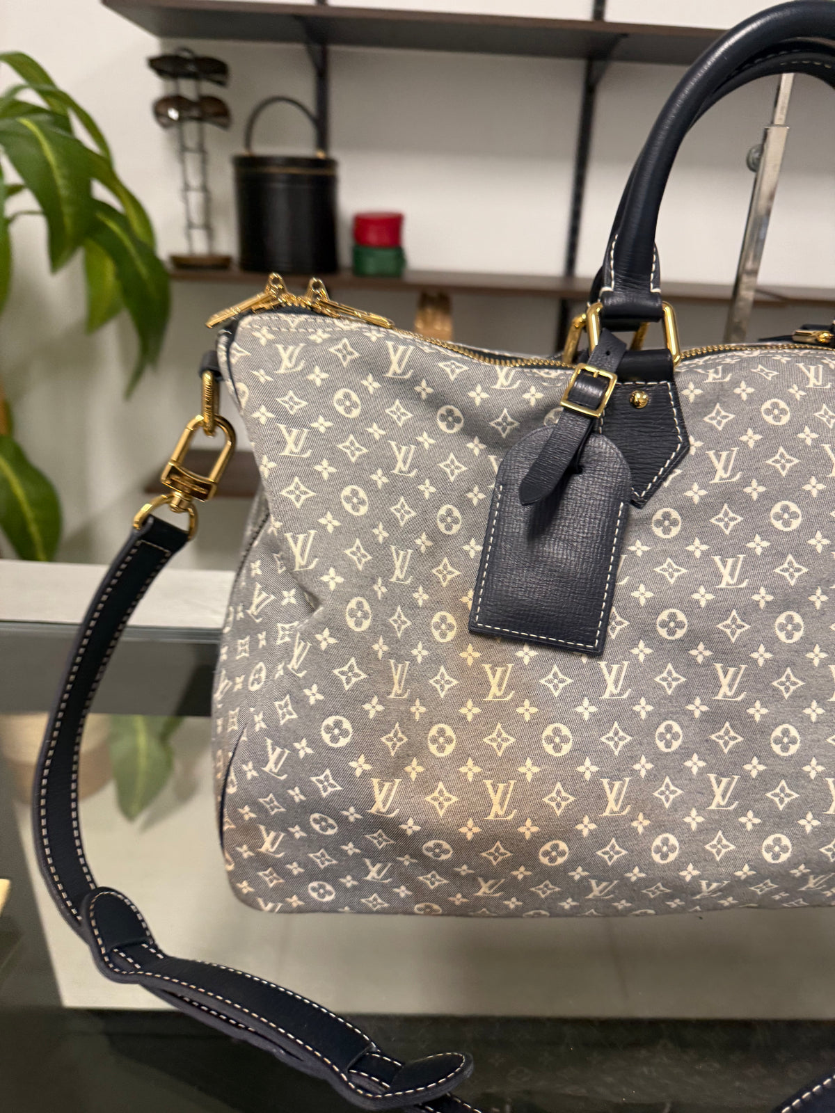 LOUIS VUITTON Speedy Voyage 45 Monogram Idylle M56706 Encre
