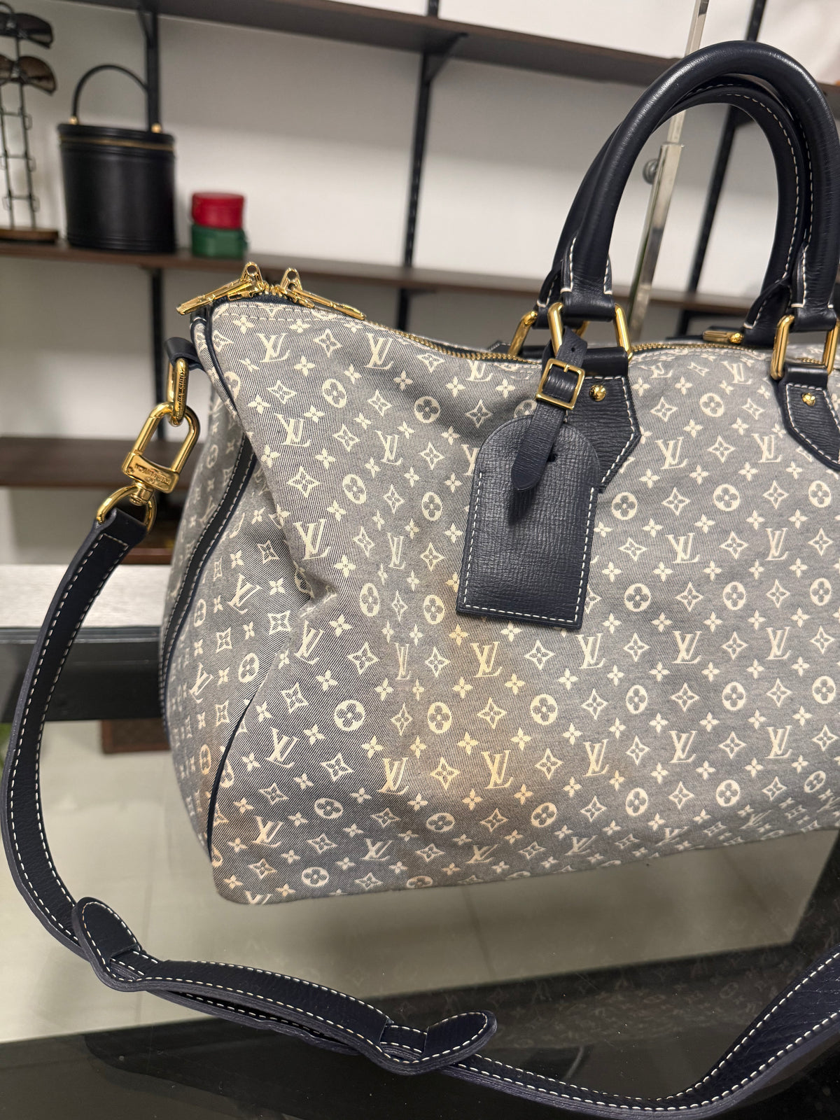 LOUIS VUITTON Speedy Voyage 45 Monogram Idylle M56706 Encre