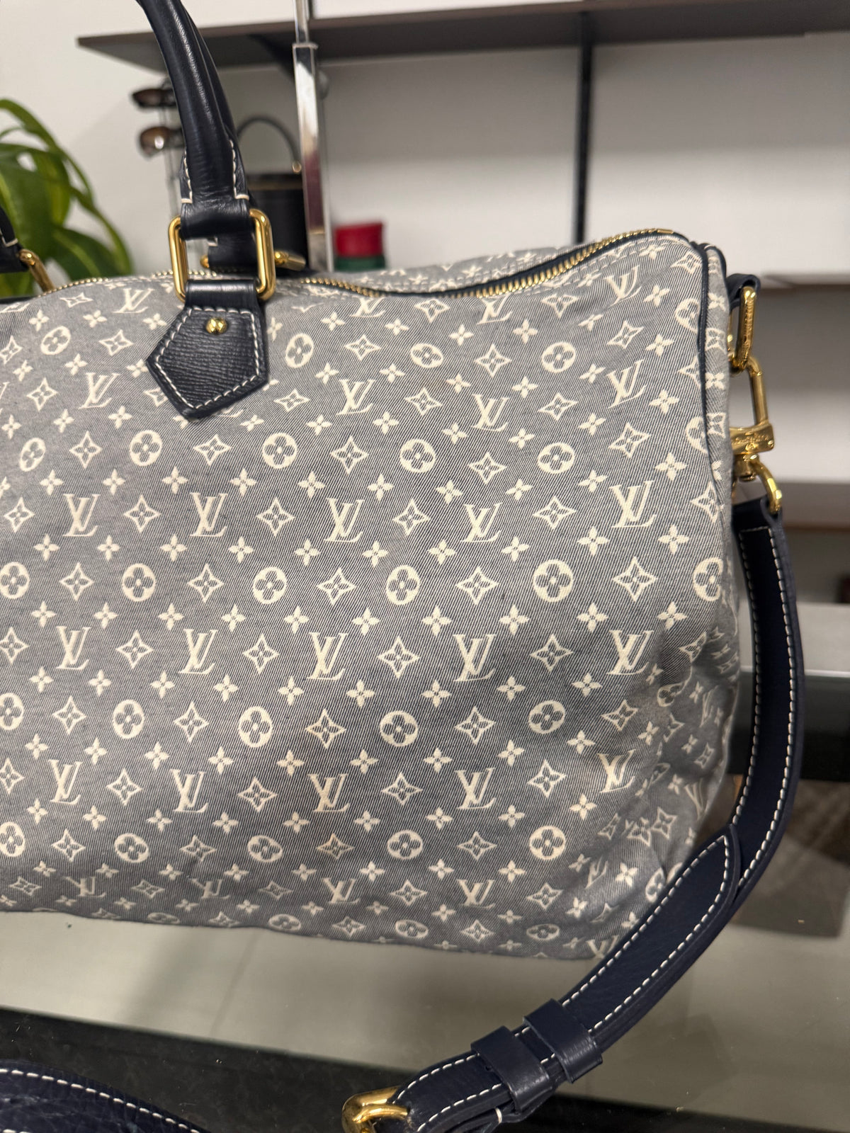 LOUIS VUITTON Speedy Voyage 45 Monogram Idylle M56706 Encre