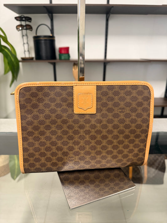 Celine Macadam Pattern Clutch Bag