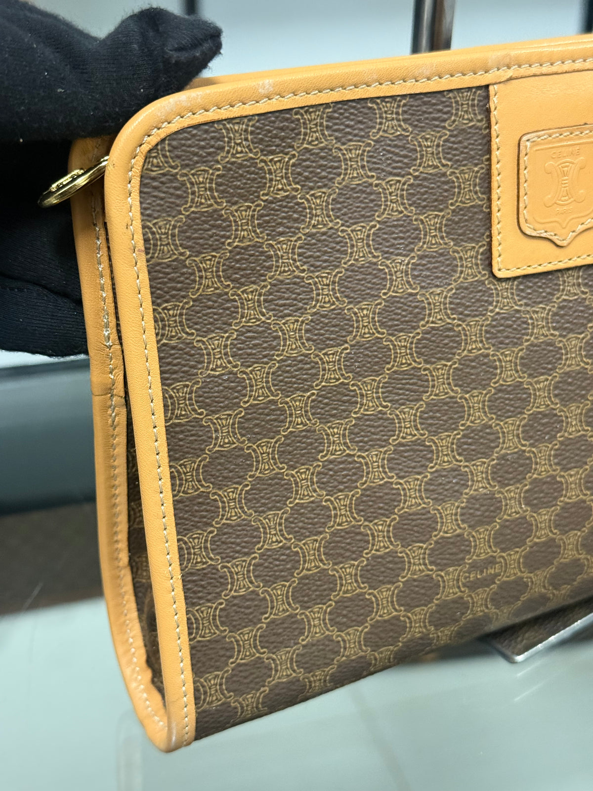 Celine Macadam Pattern Clutch Bag