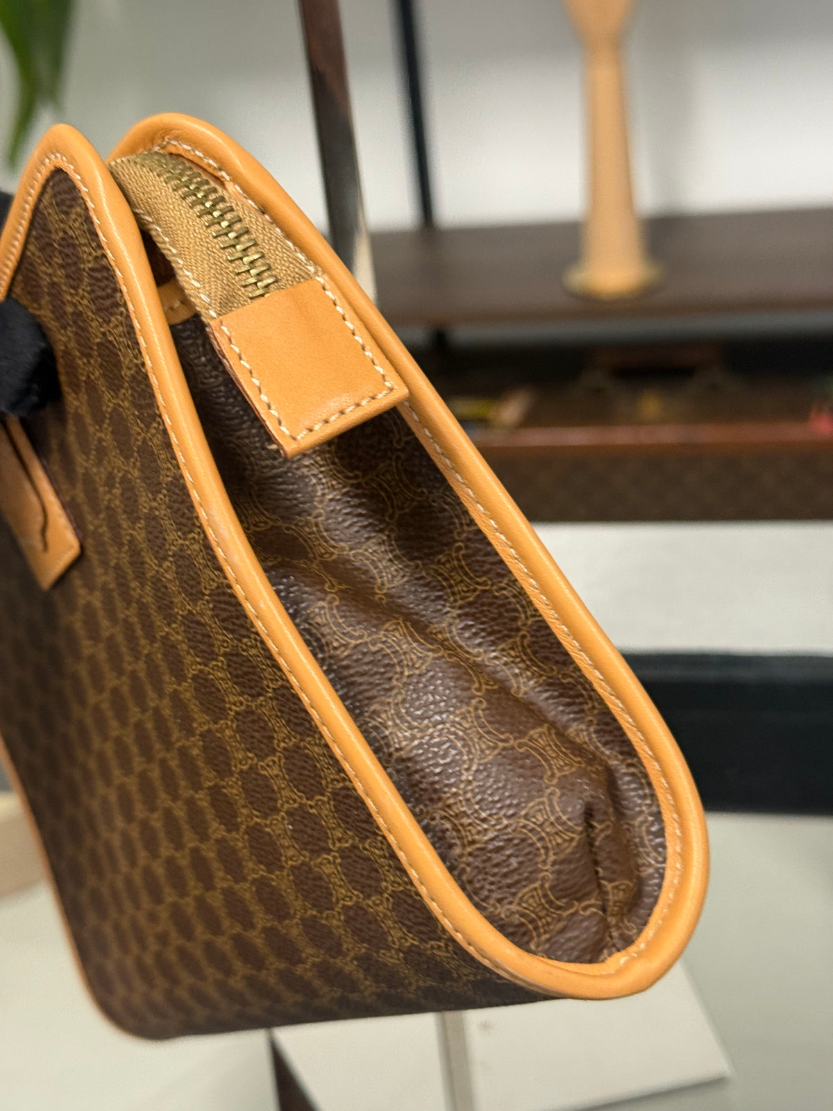 Celine Macadam Pattern Clutch Bag