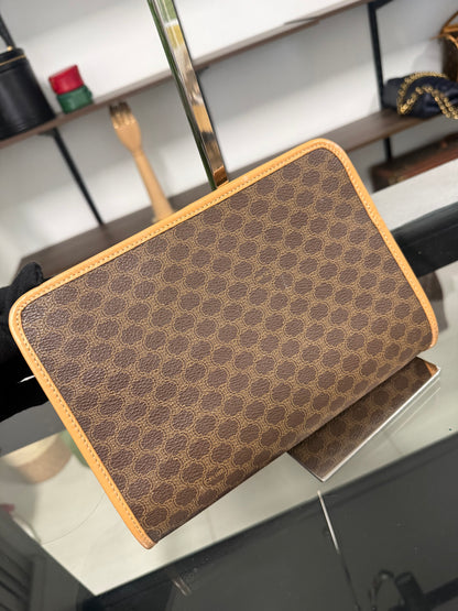 Celine Macadam Pattern Clutch Bag