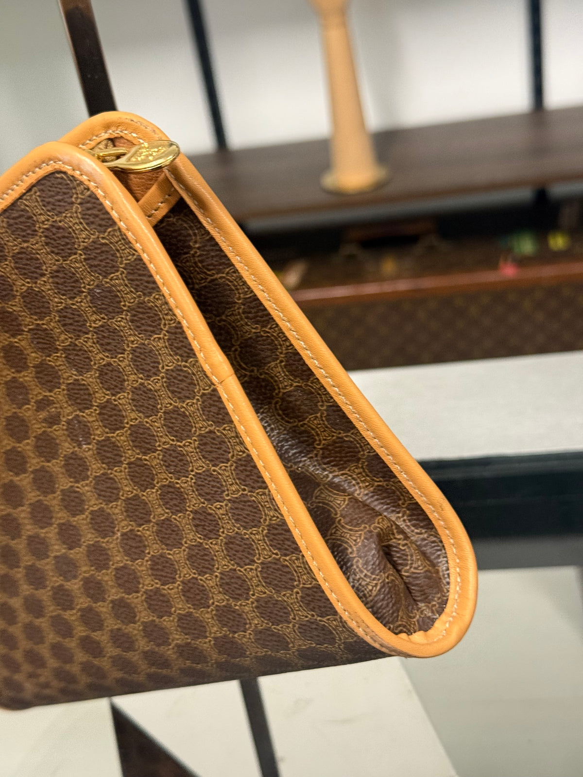 Celine Macadam Pattern Clutch Bag
