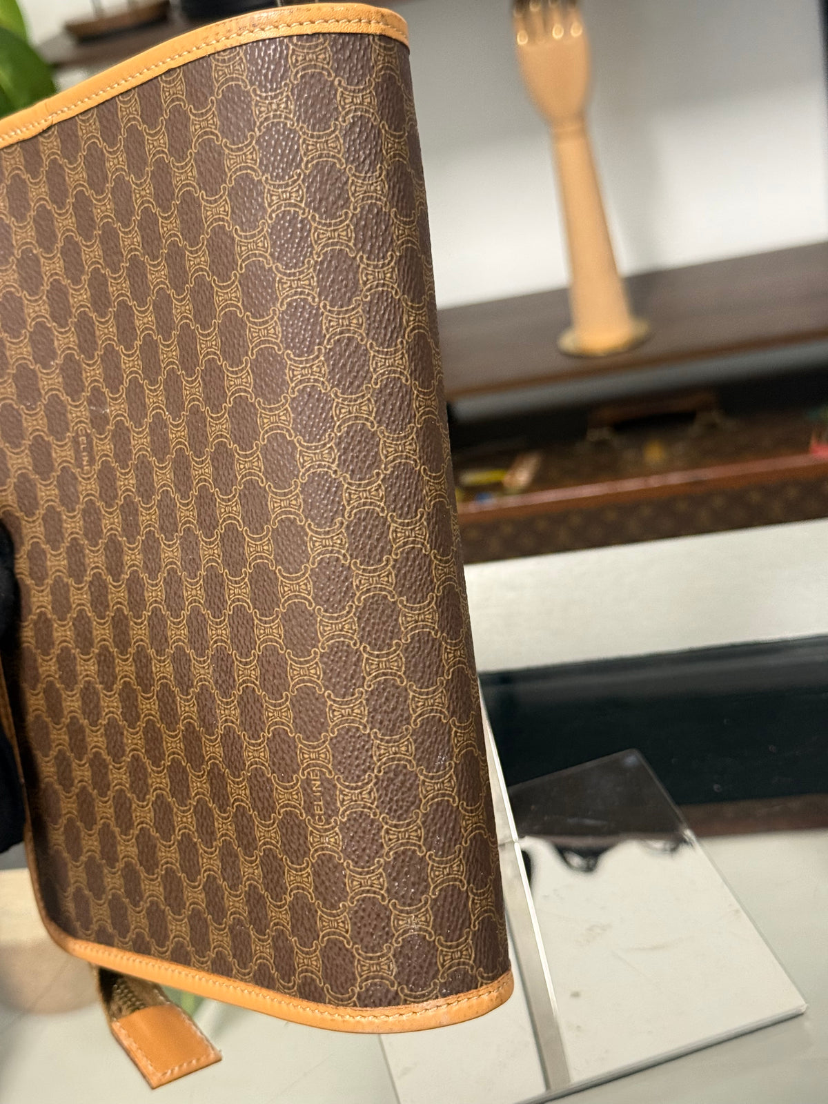 Celine Macadam Pattern Clutch Bag