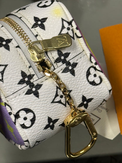 Louis Vuitton Monogram Giant Porte Monnaie Cube Pouch M67669