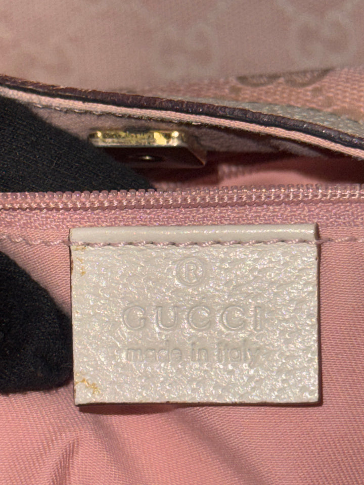 Abbey Tote Bag 141472 in Pink GG Jacquard