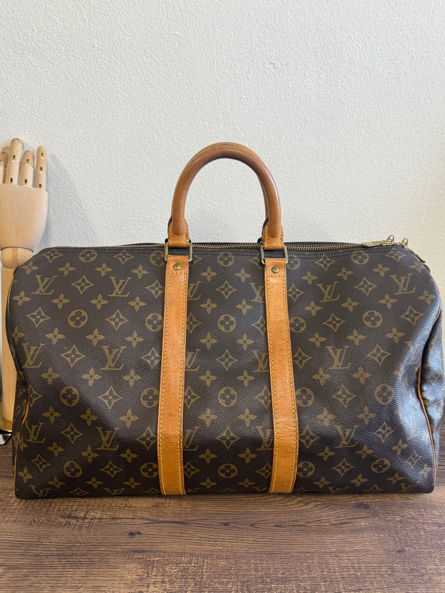 LOUIS VUITTON KEEPALL 45 VI8910 IN MONOGRAM CANVAS