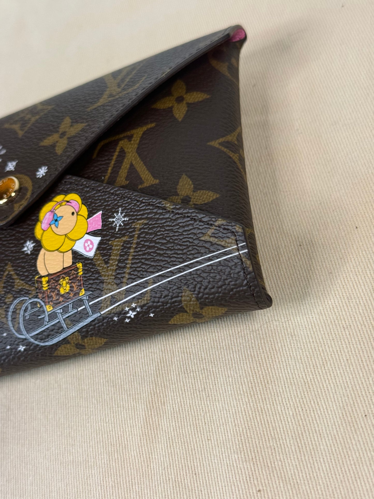 LOUIS VUITTON MONOGRAM CANVAS CHRISTMAS ANIMATION VIVIENNE KIRIGAMI POCHETTE SET