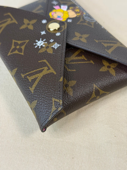 LOUIS VUITTON MONOGRAM CANVAS CHRISTMAS 2023 ANIMATION VIVIENNE KIRIGAMI POCHETTE SET