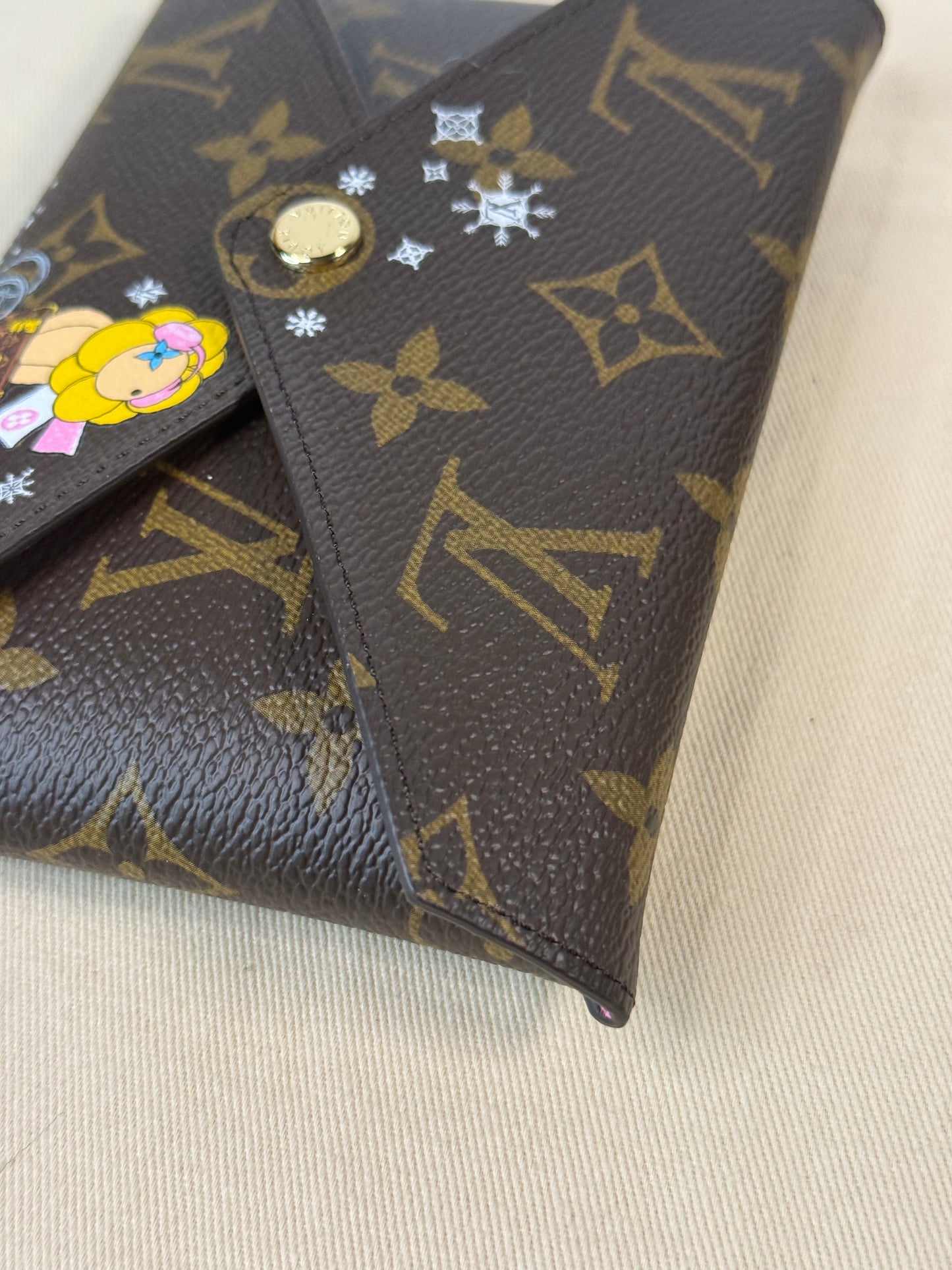 LOUIS VUITTON MONOGRAM CANVAS CHRISTMAS ANIMATION VIVIENNE KIRIGAMI POCHETTE SET