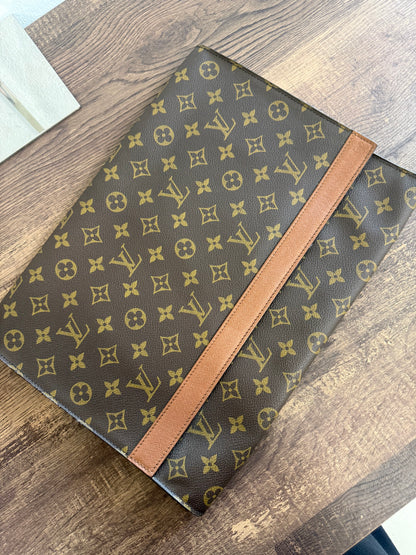 LOUIS VUITTON Monogram Porte Envelope Clutch Bag
