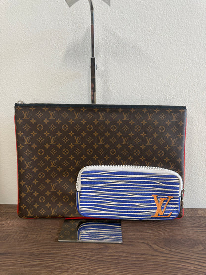 LOUIS VUITTON Monogram Pochette A4 Clutch Bag Virgil Abloh