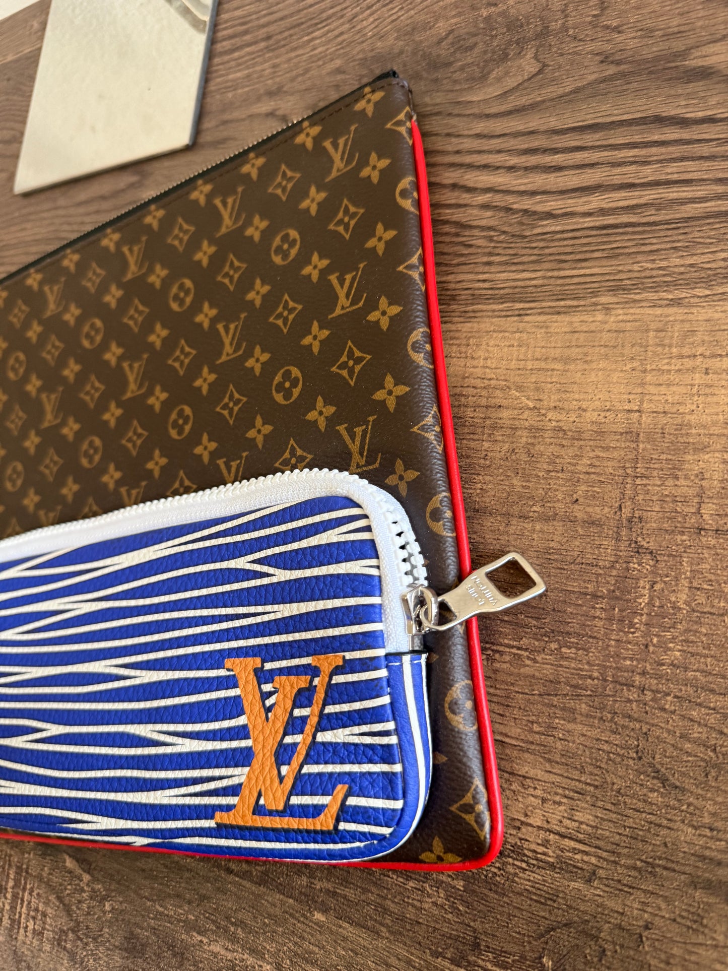 LOUIS VUITTON Monogram Pochette A4 Clutch Bag Virgil Abloh