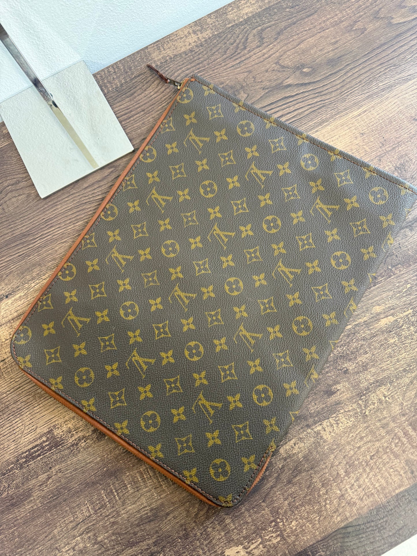 Louis Vuitton Vintage Poche Documents Case Monogram Canvas