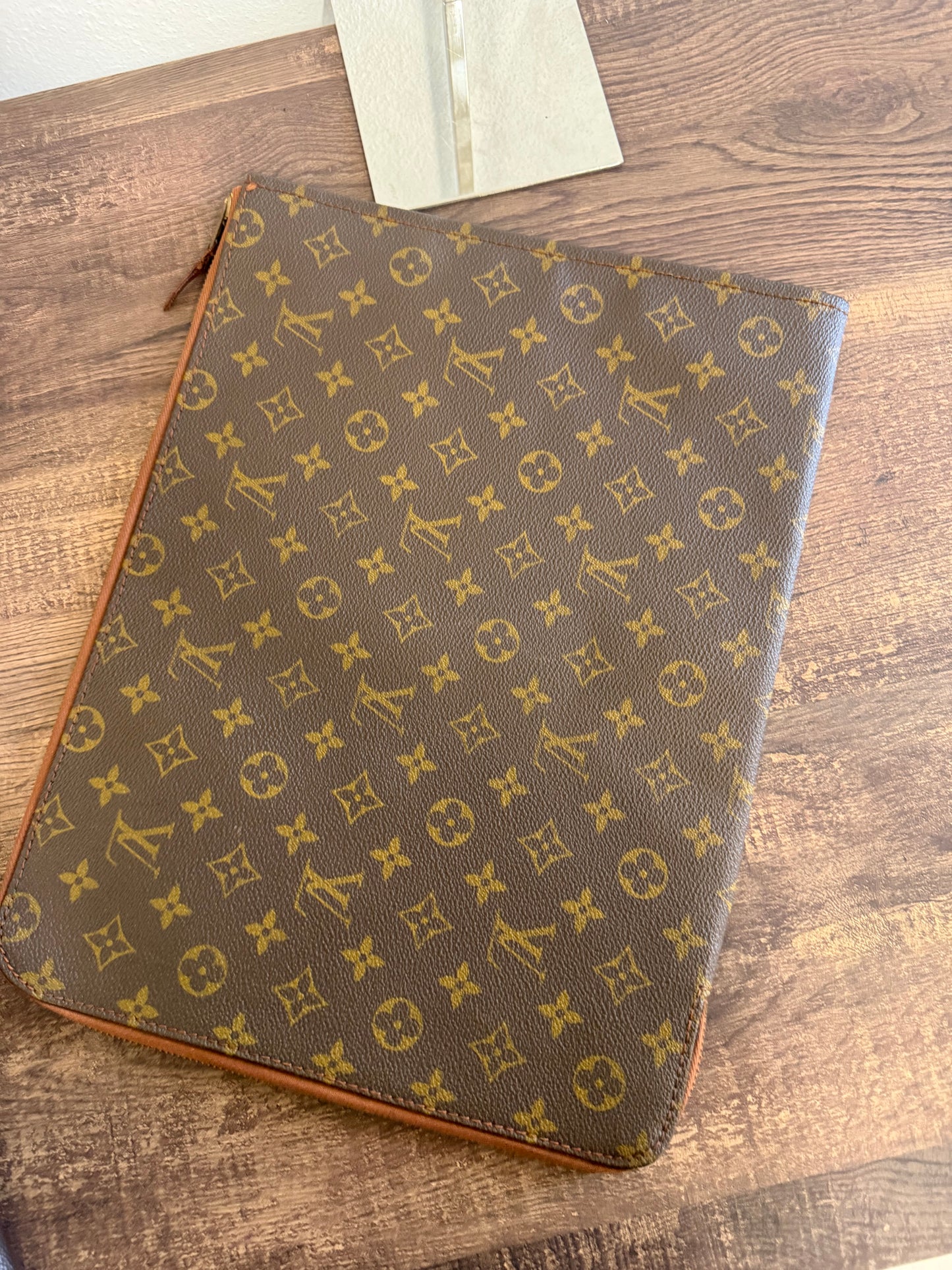Louis Vuitton Vintage Poche Documents Case Monogram Canvas