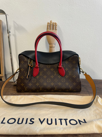 Louis Vuitton Tuileries NM Monogram Canvas and Tricolor Leather Bag