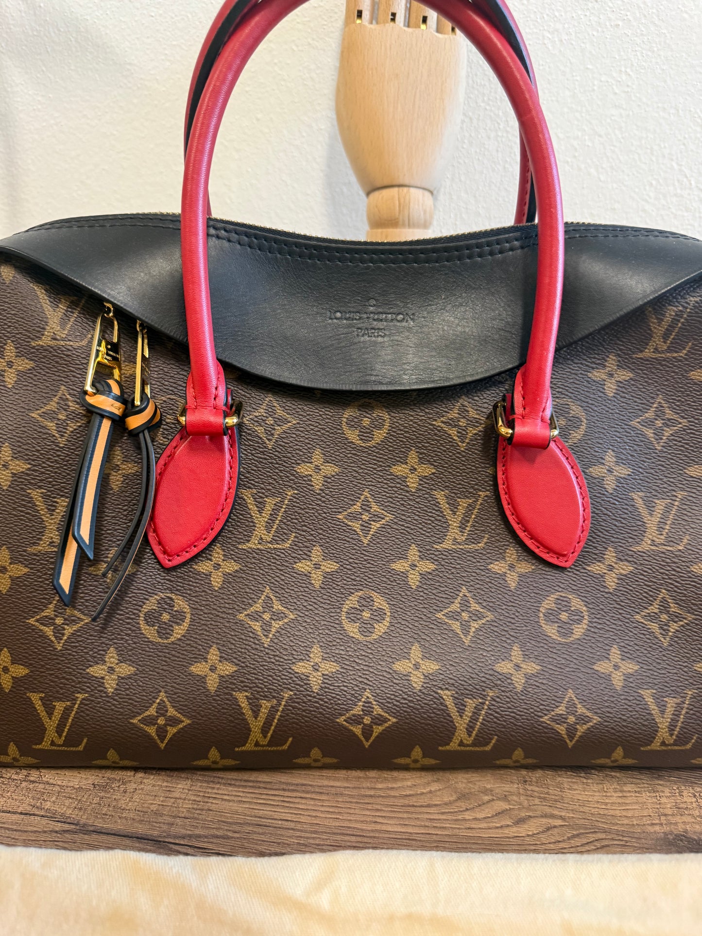 Louis Vuitton Tuileries NM Monogram Canvas and Tricolor Leather Bag