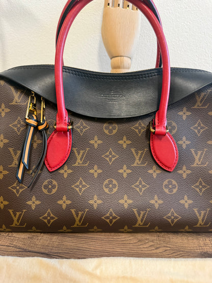Louis Vuitton Tuileries NM Monogram Canvas and Tricolor Leather Bag
