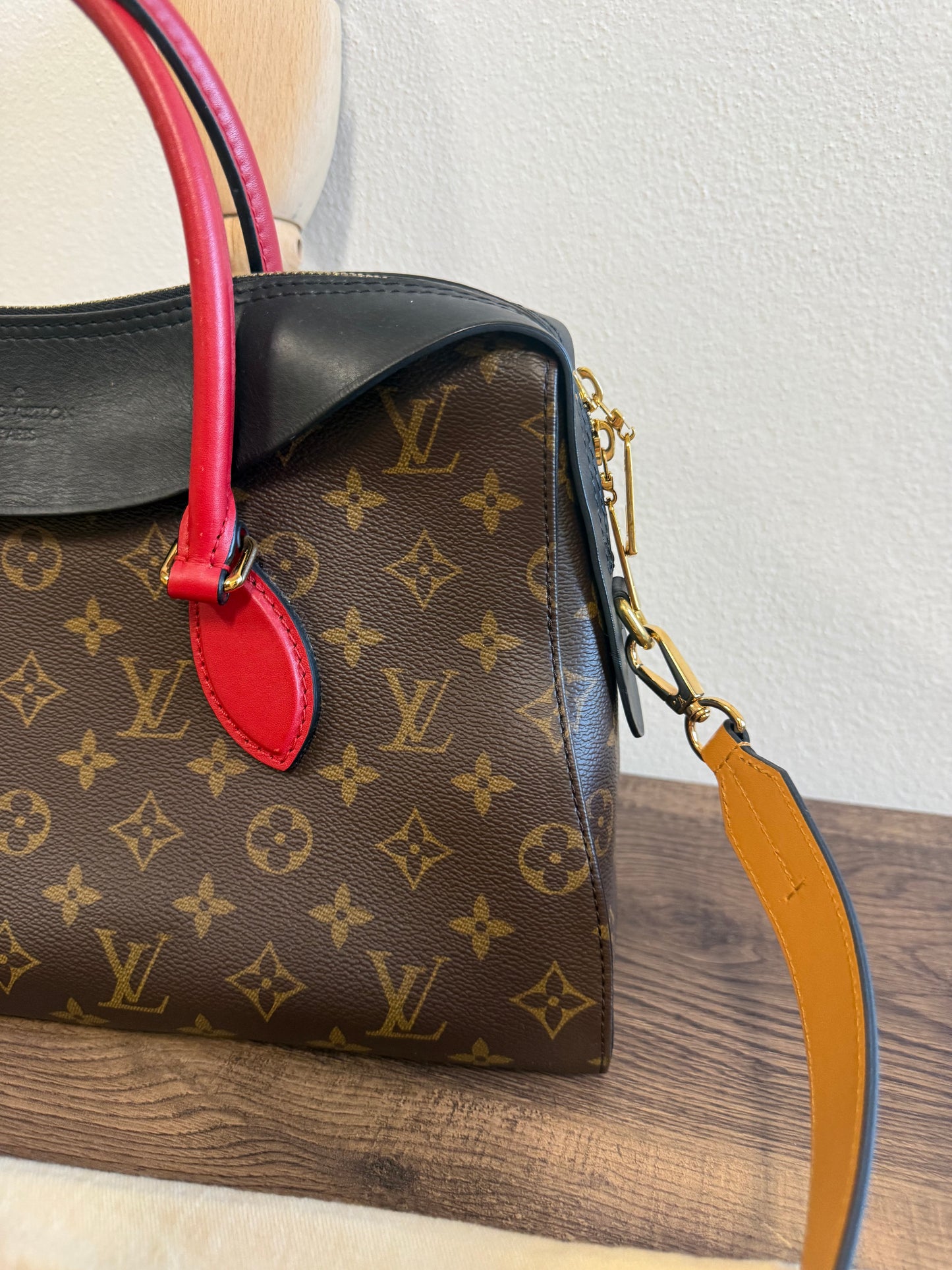 Louis Vuitton Tuileries NM Monogram Canvas and Tricolor Leather Bag