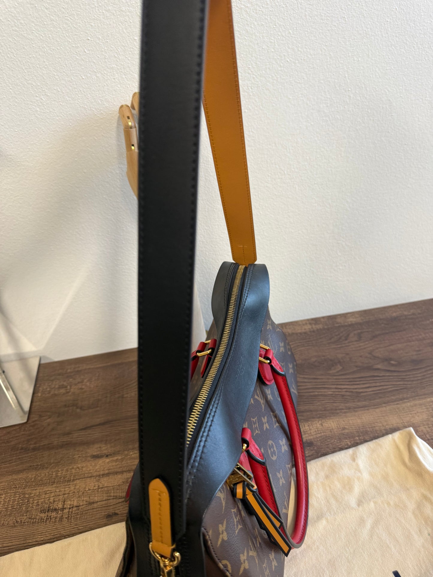 Louis Vuitton Tuileries NM Monogram Canvas and Tricolor Leather Bag