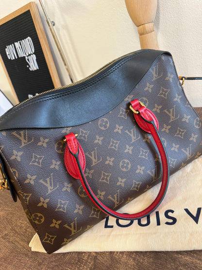 Louis Vuitton Tuileries NM Monogram Canvas and Tricolor Leather Bag
