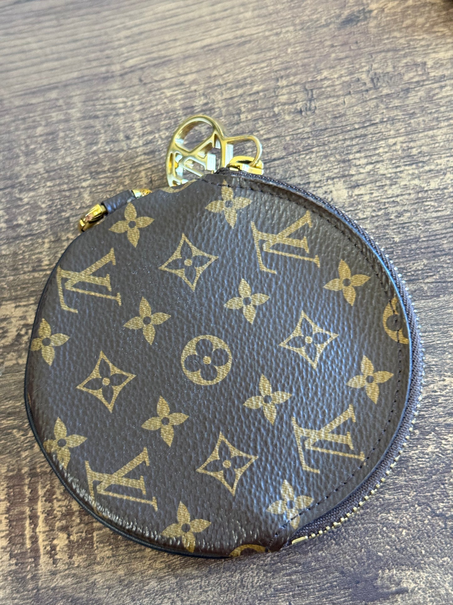 LOUIS VUITTON ROUND COIN PURSE FROM TRIO POUCH