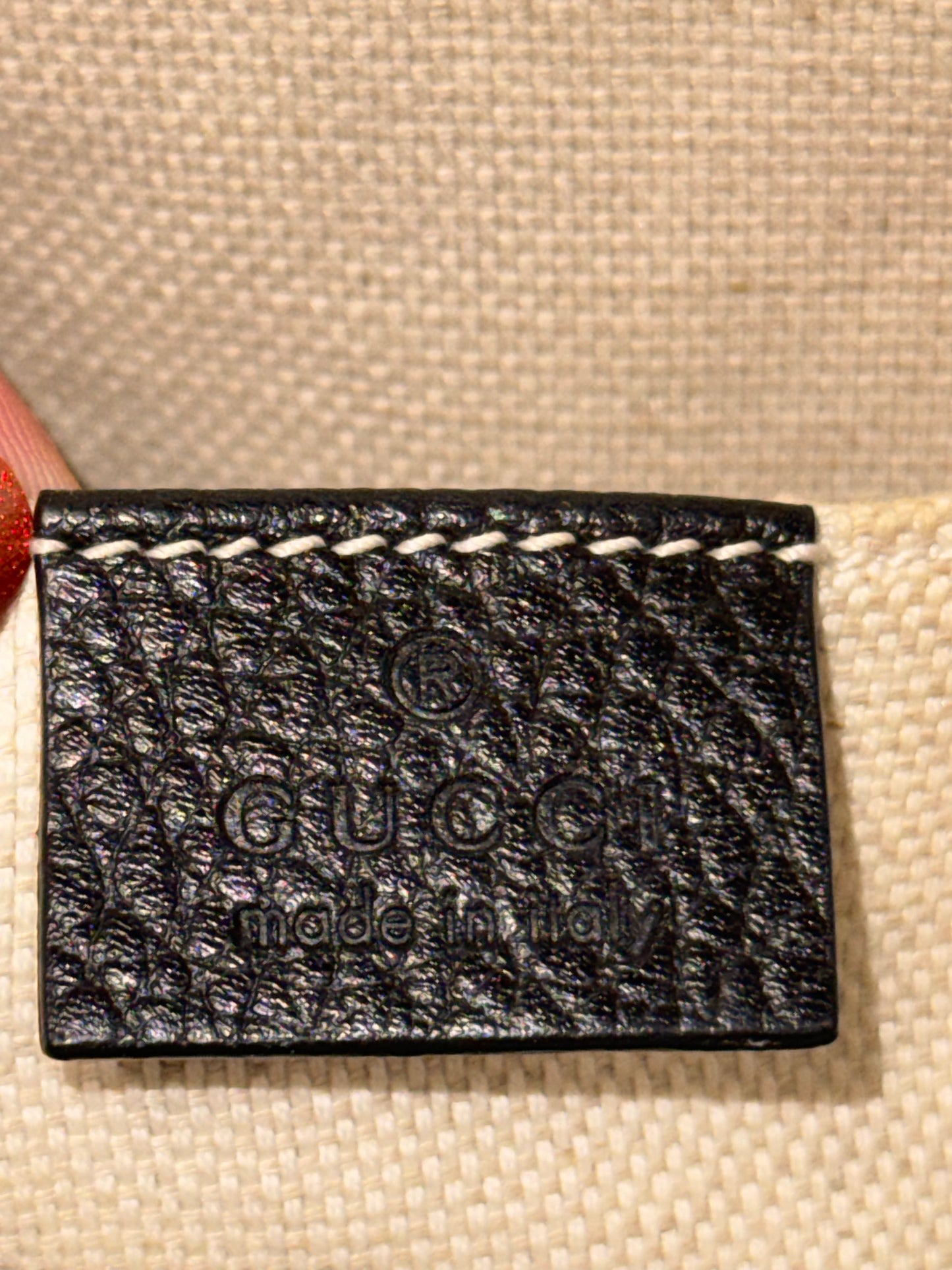 Gucci Black Pebbled Leather Soho Chain Backpack Bag