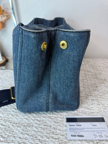 Logo Canapa Avio Denim Tote Bag