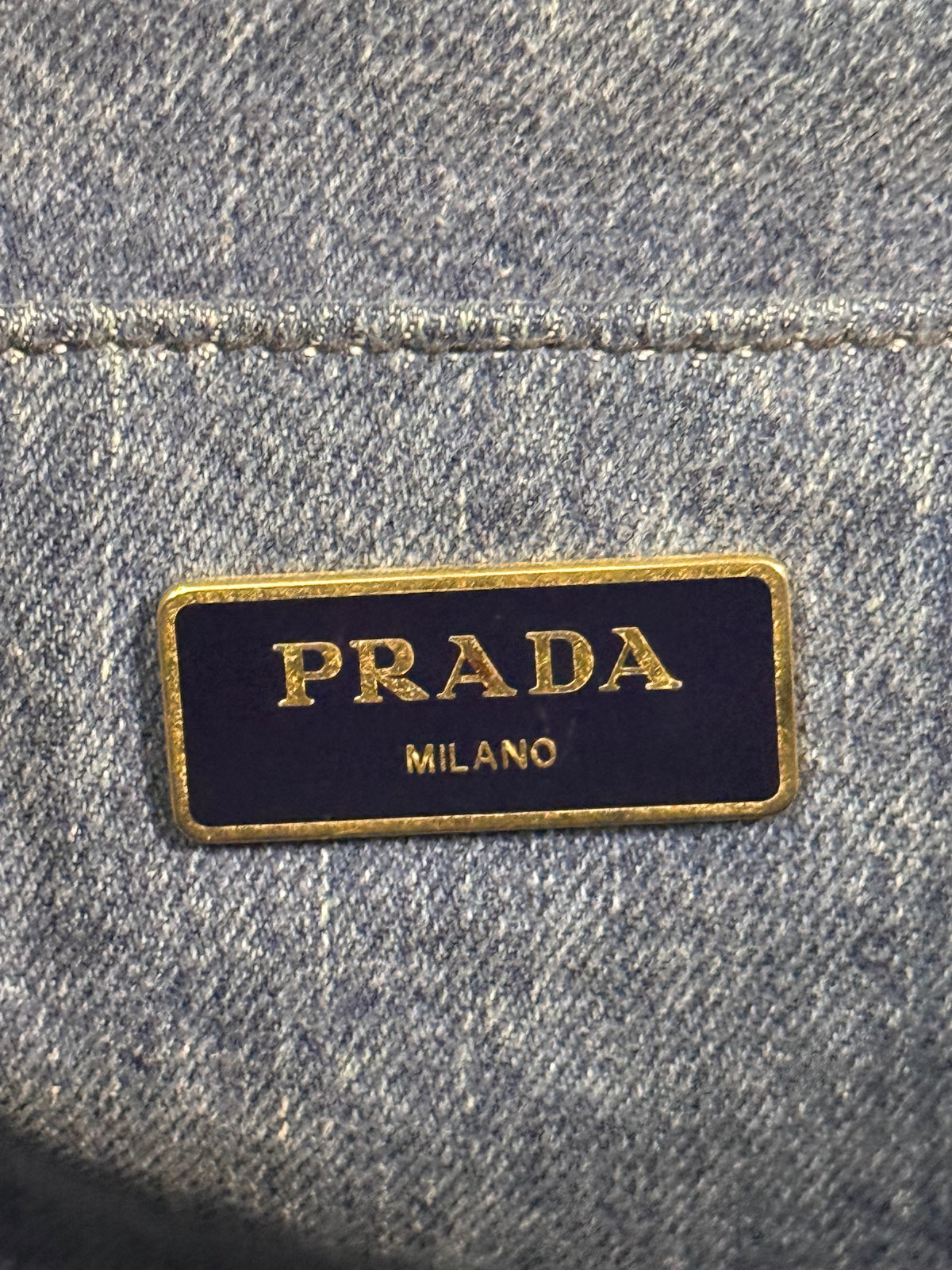 Logo Canapa Avio Denim Tote Bag