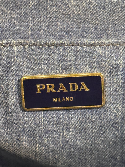 Logo Canapa Avio Denim Tote Bag