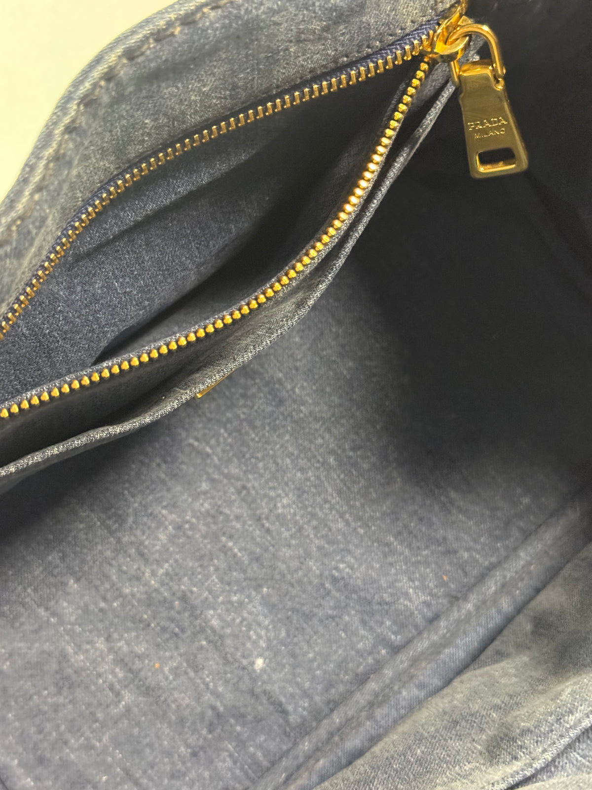 Logo Canapa Avio Denim Tote Bag