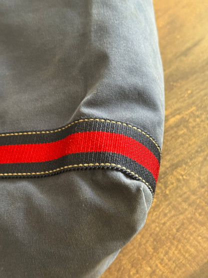GUCCI BLUE CANVAS LOGO LARGE TOTE BAG