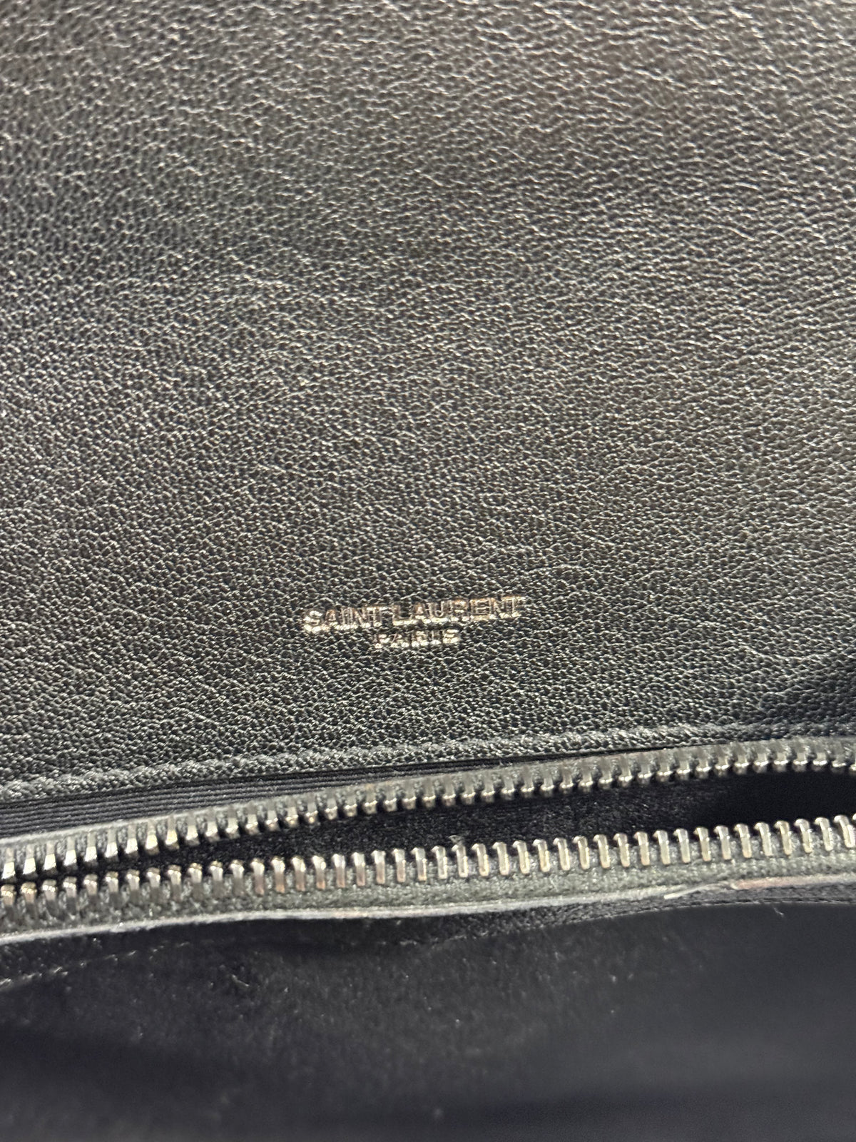 BLACK QUILTED LEATHER MEDIUM COLLEGE BAG in Monogram