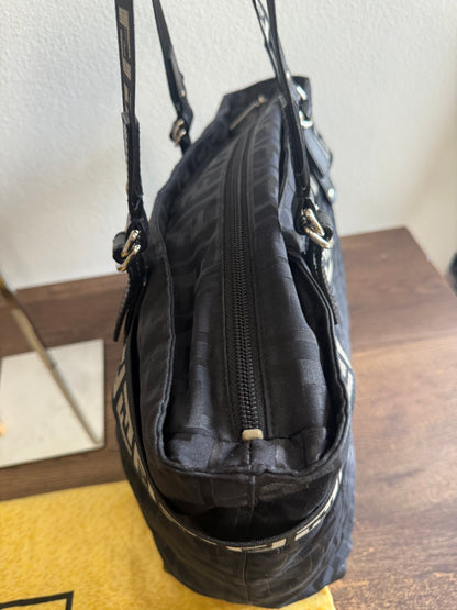 Fendi Nylon Zucca Shoulder Bag
