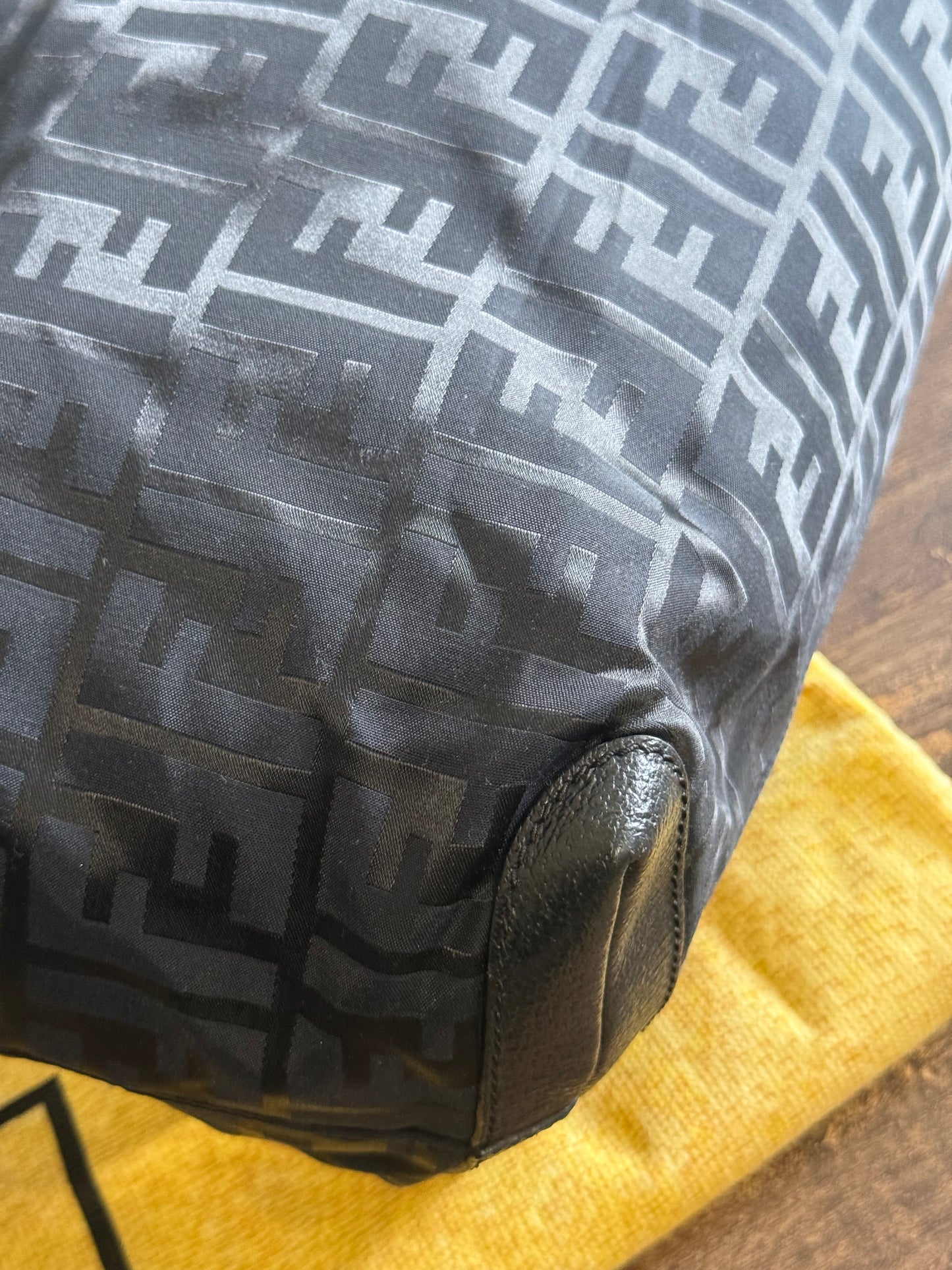 Fendi Nylon Zucca Shoulder Bag