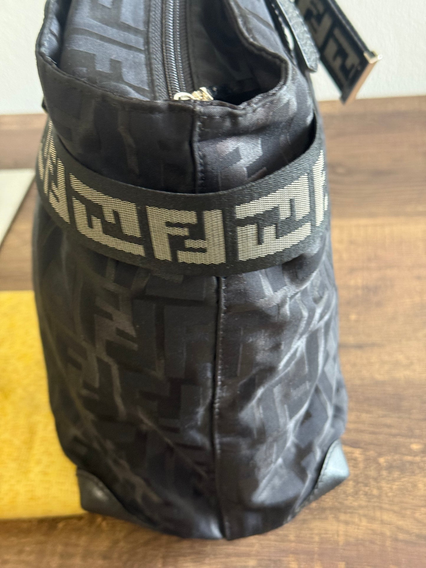Fendi Nylon Zucca Shoulder Bag